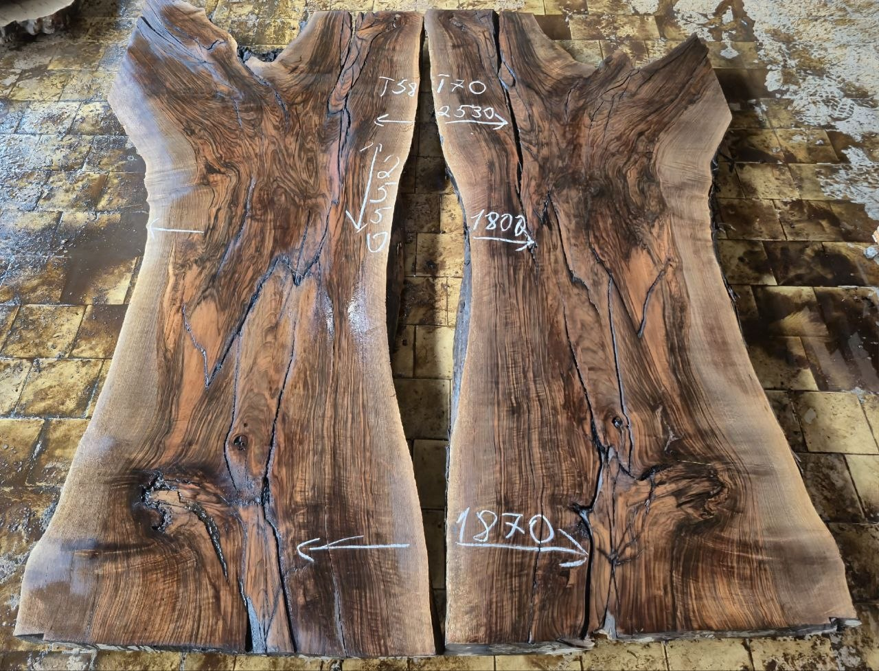 Giant Book-Matched Slab Pair (Boardroom Table Set)