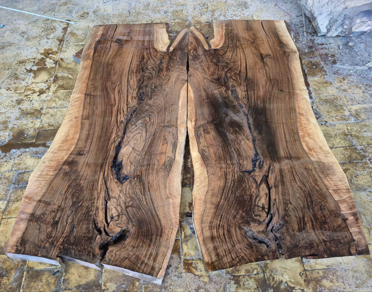 Giant Book-Matched Slab Pair (Boardroom Table Set) - Pair 2